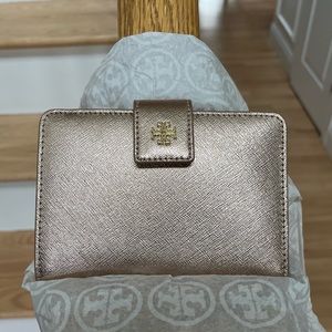 Tory Burch Rose Gold French wallet - NWOT